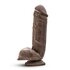 Dr. Skin – Mr. D Dildo mit Saugnapf 21,6 cm – Schokolade_