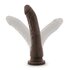 Dr. Skin – Realistischer Dildo mit Saugnapf 22 cm – Schokoladenbraun_