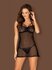 Joylace Sheer Babydoll - Black_