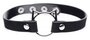 Kinky Kitty Ring Slim Choker - Zwart_