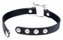 Kinky Kitty - Collier ras-de-cou avec anneau fin - Noir_