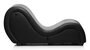 Kinky Sex Sofa With Cuffs And 2 Position Pillows - Black_