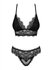 Renelia Ensemble 2 pièces en dentelle avec soutien-gorge - Noir_