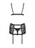 Blanita 3-piece Lace Suspender set - Black_