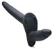 Power Pegger Doppelter Strap-On Vibrator - Schwarz_