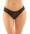 Daisy Crotchless Panties - Black_