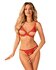 Ensemble soutien-gorge ouvert Bergamore 2 pièces - Rouge_