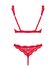 Ensemble soutien-gorge ouvert Bergamore 2 pièces - Rouge_