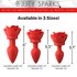 Vibrating Rose Anal Plug with Remote Control - Small_