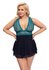 Babydoll Petrol - Black & Green Blue_