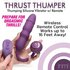 Thru Thumper Stoßender Silikonvibrator mit Fernbedienung_