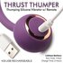 Thru Thumper Stoßender Silikonvibrator mit Fernbedienung_