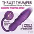 Thru Thumper Stoßender Silikonvibrator mit Fernbedienung_