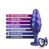 Anal Adventures Matrix - Bumped Bling Analplug - Saphir_