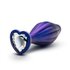 Anal Adventures Matrix - Wavy Bling Anal Plug - Sapphire_