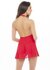 Dolled Up 2-delig Halter Setje - Rood_