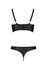 Malwia Strappy Bra Set - Black_