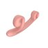 Vibromasseur Double Snail Vibe Curve - Rose Pêche_