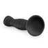 Silicone Suction Cup Dildo - Black_