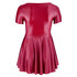 Flared Wetlook Dress_