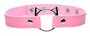 Kinky Kitty - Collier ras-de-cou avec anneau fin - Rose_