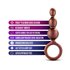 Anal Adventures Matrix - Beaded Loop Anal Plug - Copper_