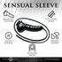 Guzzler Realistische Latex Penis Sleeve Met Slang - Zwart_